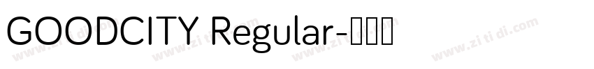 GOODCITY Regular字体转换